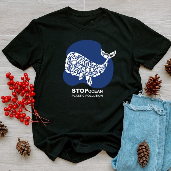 Stop Ocean Plastic Pollution Whale Tee